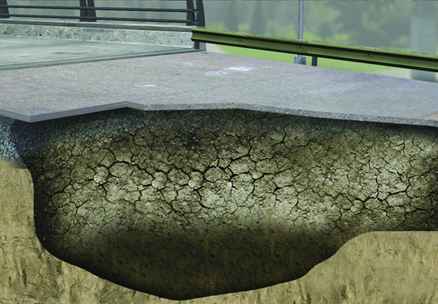 Soil void cross-section
