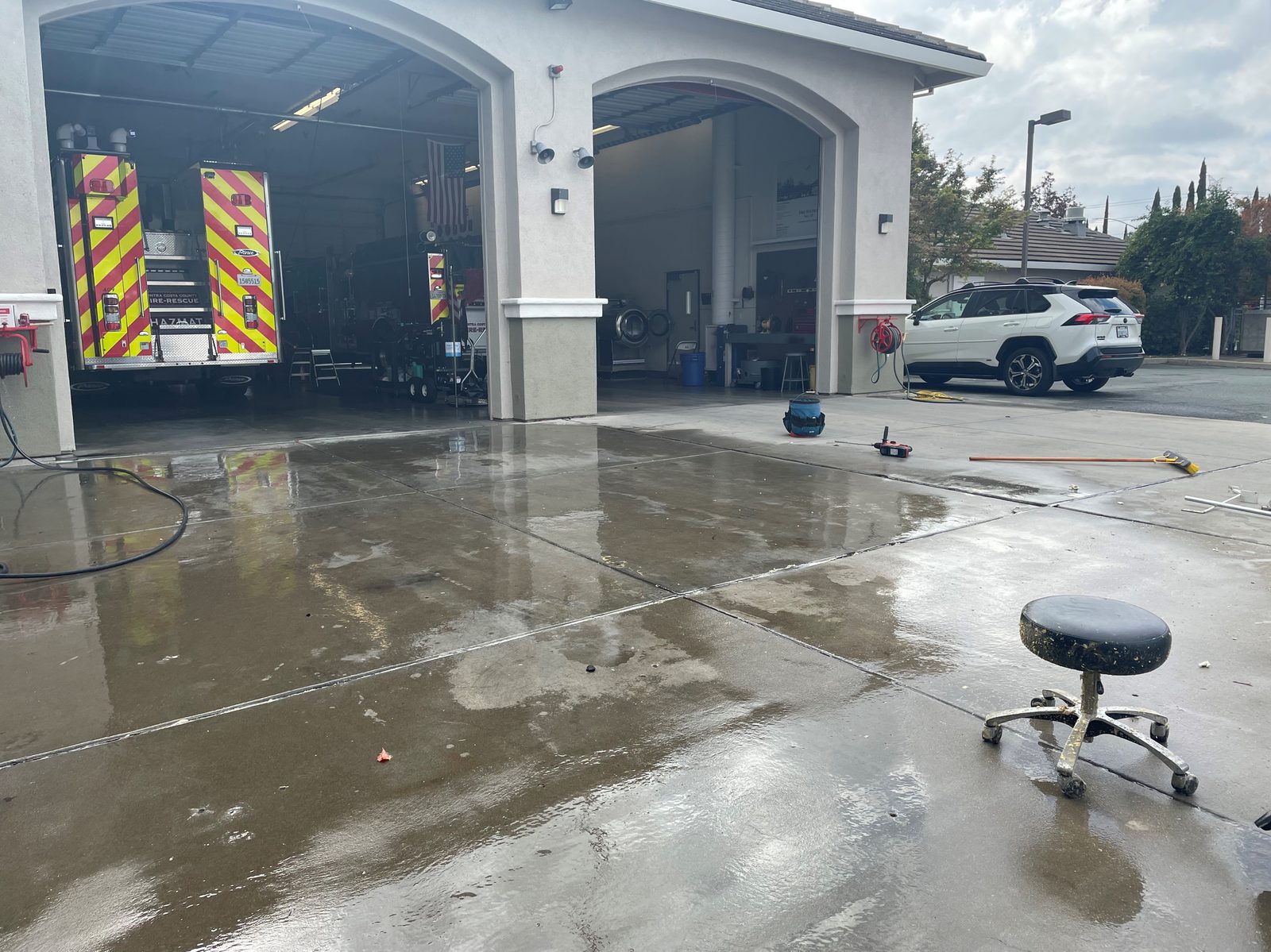 Concrete apron repair
